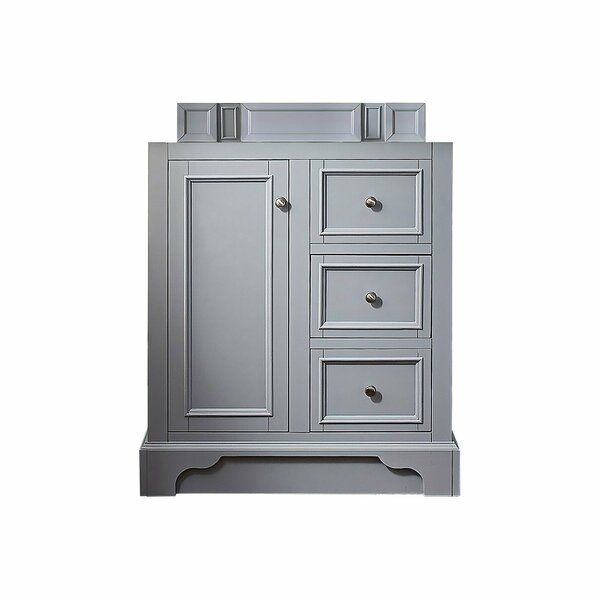 James Martin Vanities De Soto 30in Single Vanity Cabinet, Silver Gray 825-V30-SL